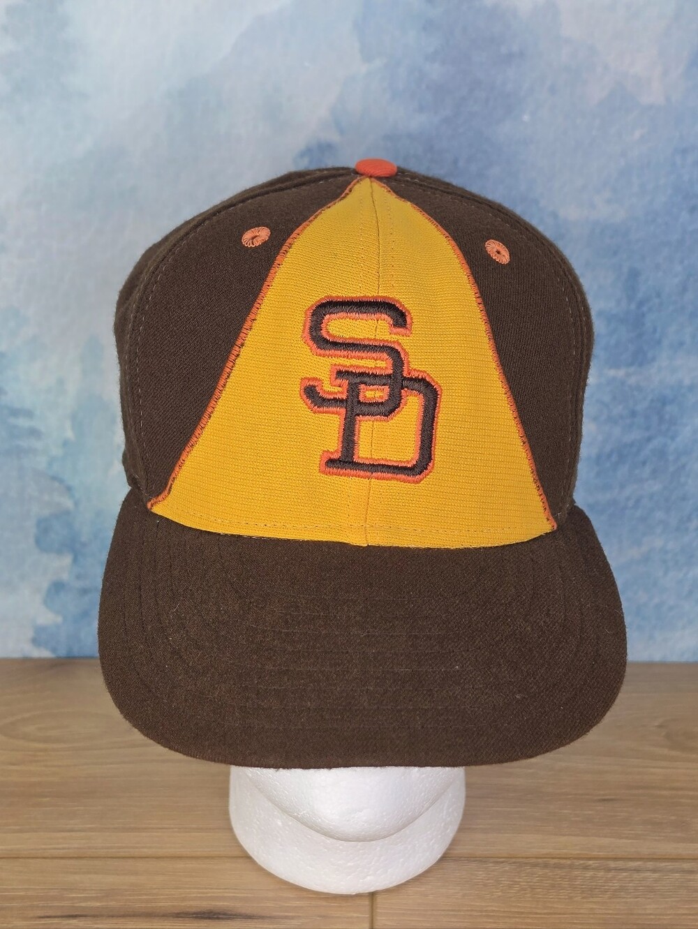 80s New Era MLB San Diego Padres Fitted Hat 7 1/4 VTG Pro Model
